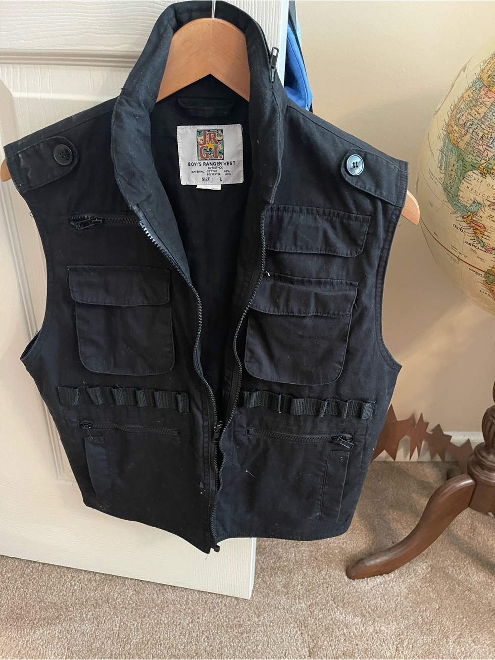 JR G.I.  Black Boys' Ranger Vest